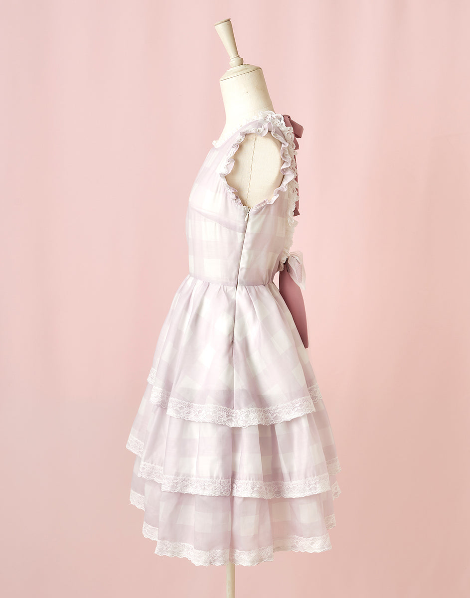 Fairy love Gingham check ワンピース