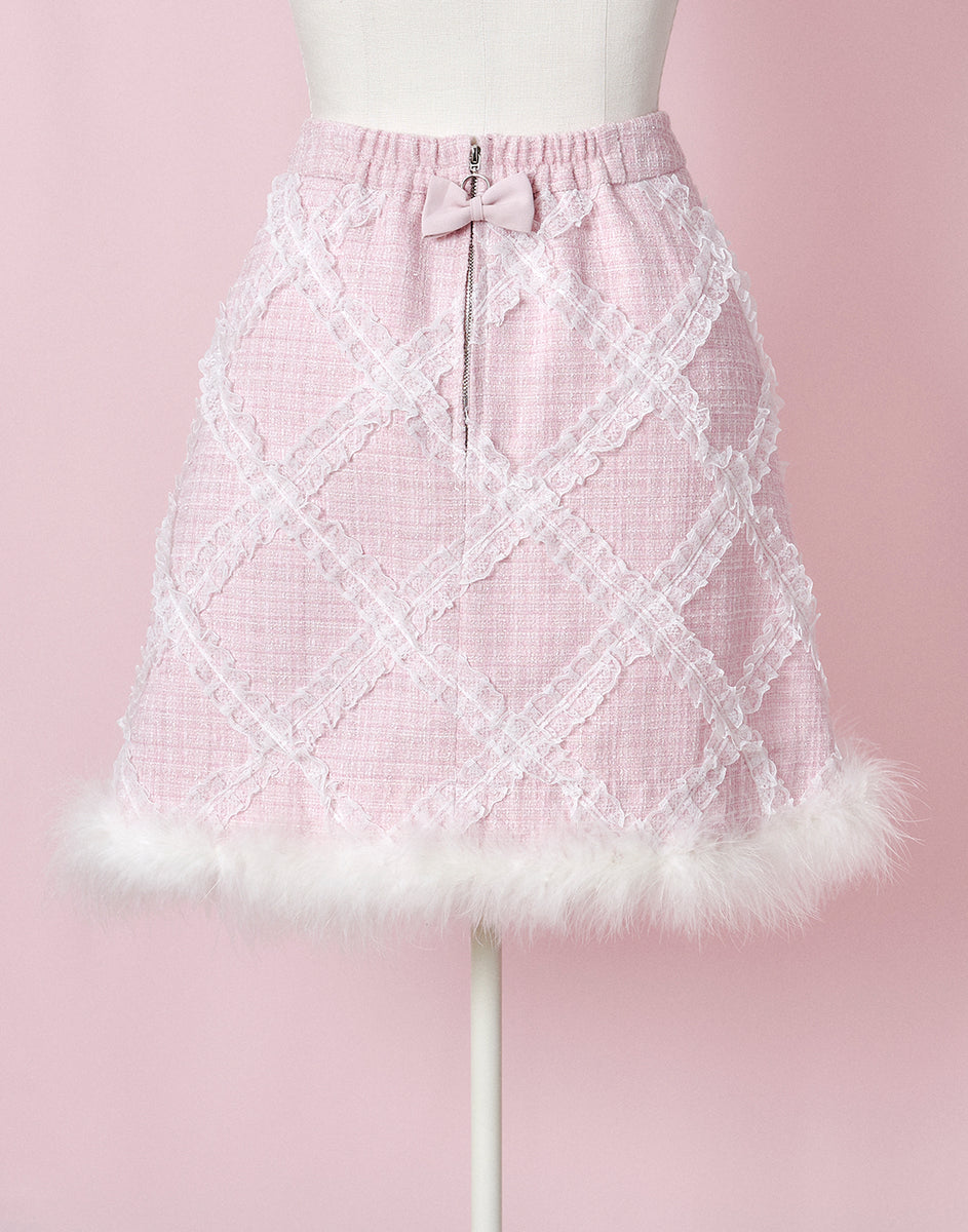 mellfy memory Sweet swan bijouスカート ピンク M