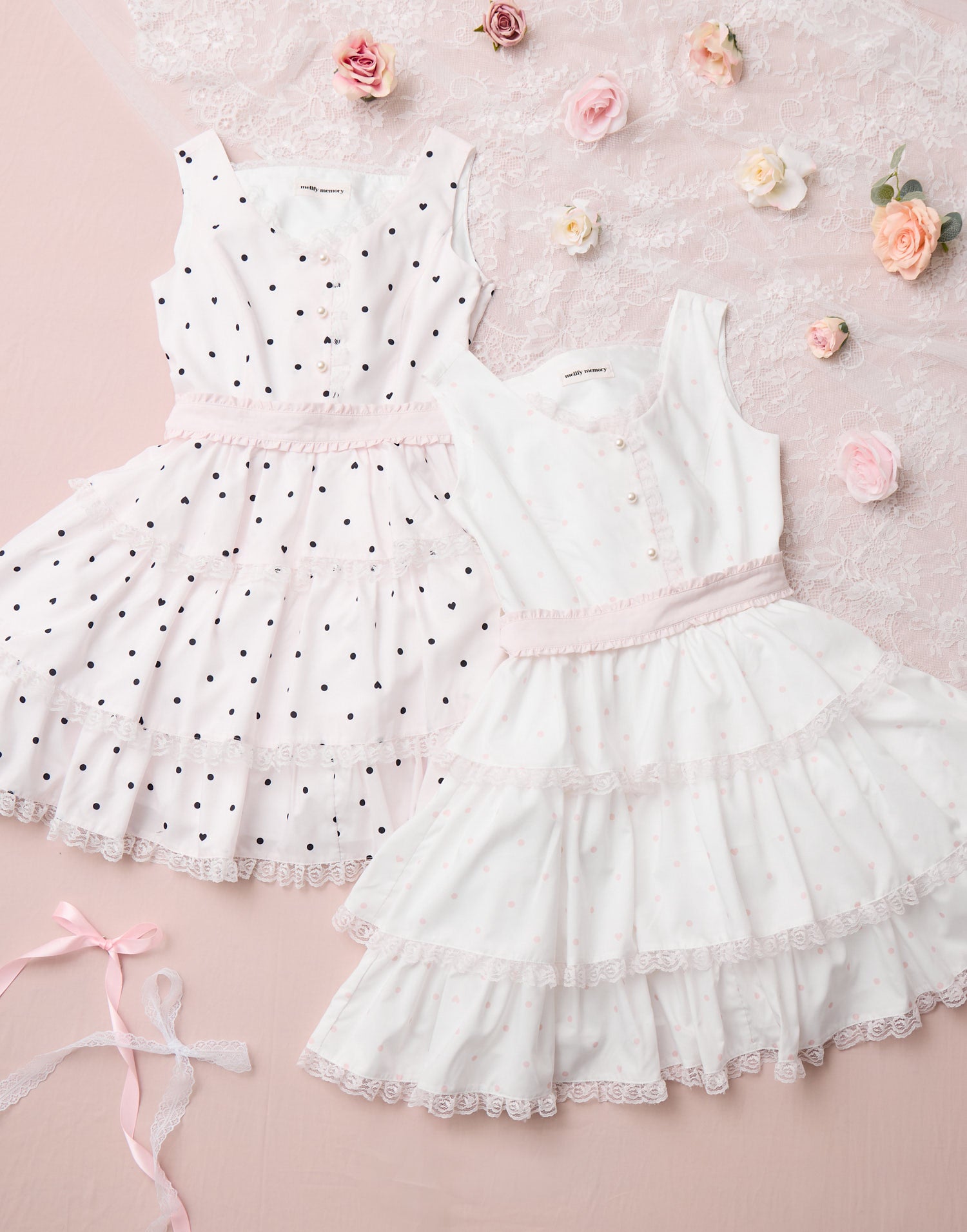 Sweet secret heart dot onepiece – mellfy memory