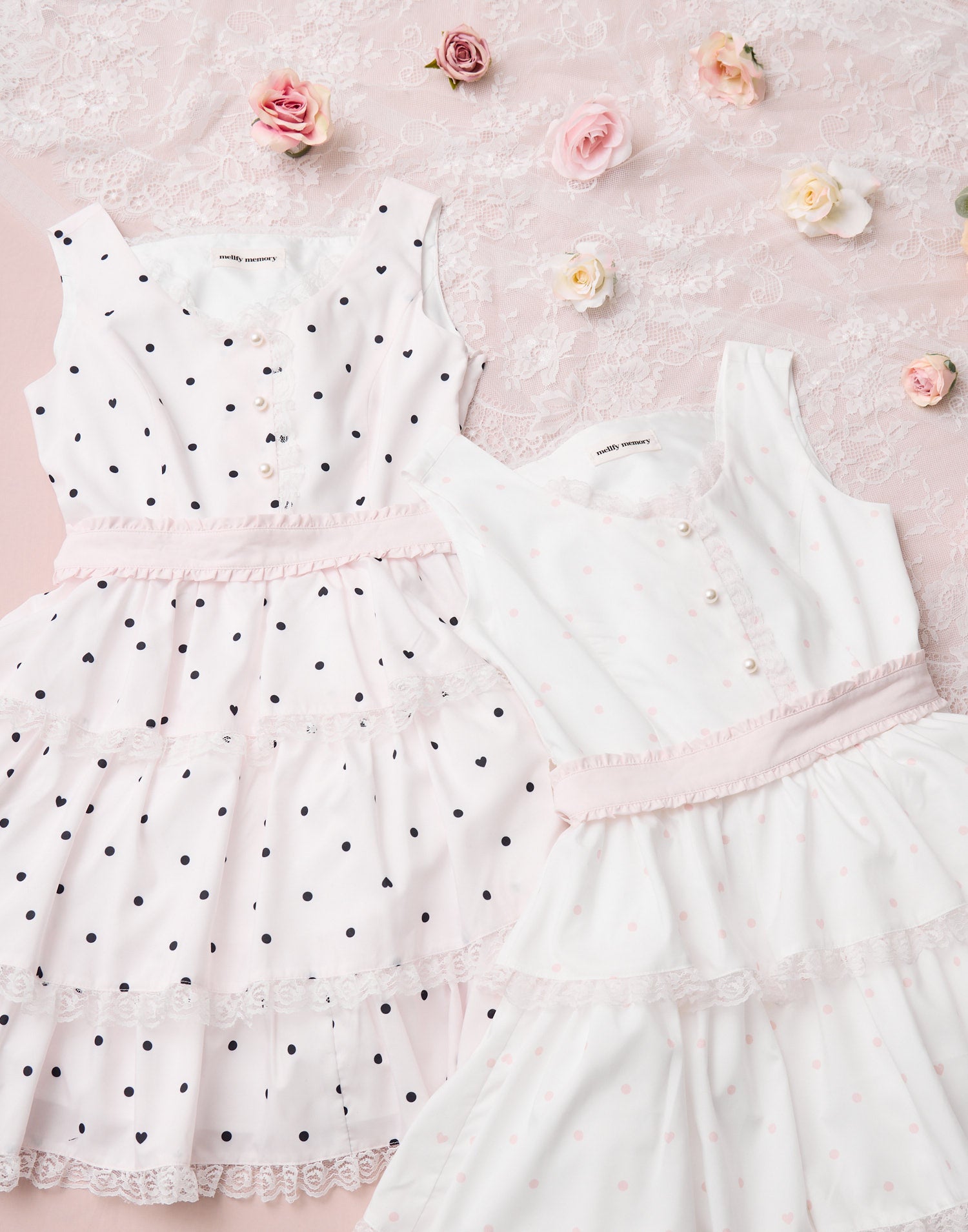 Sweet secret heart dot onepiece – mellfy memory