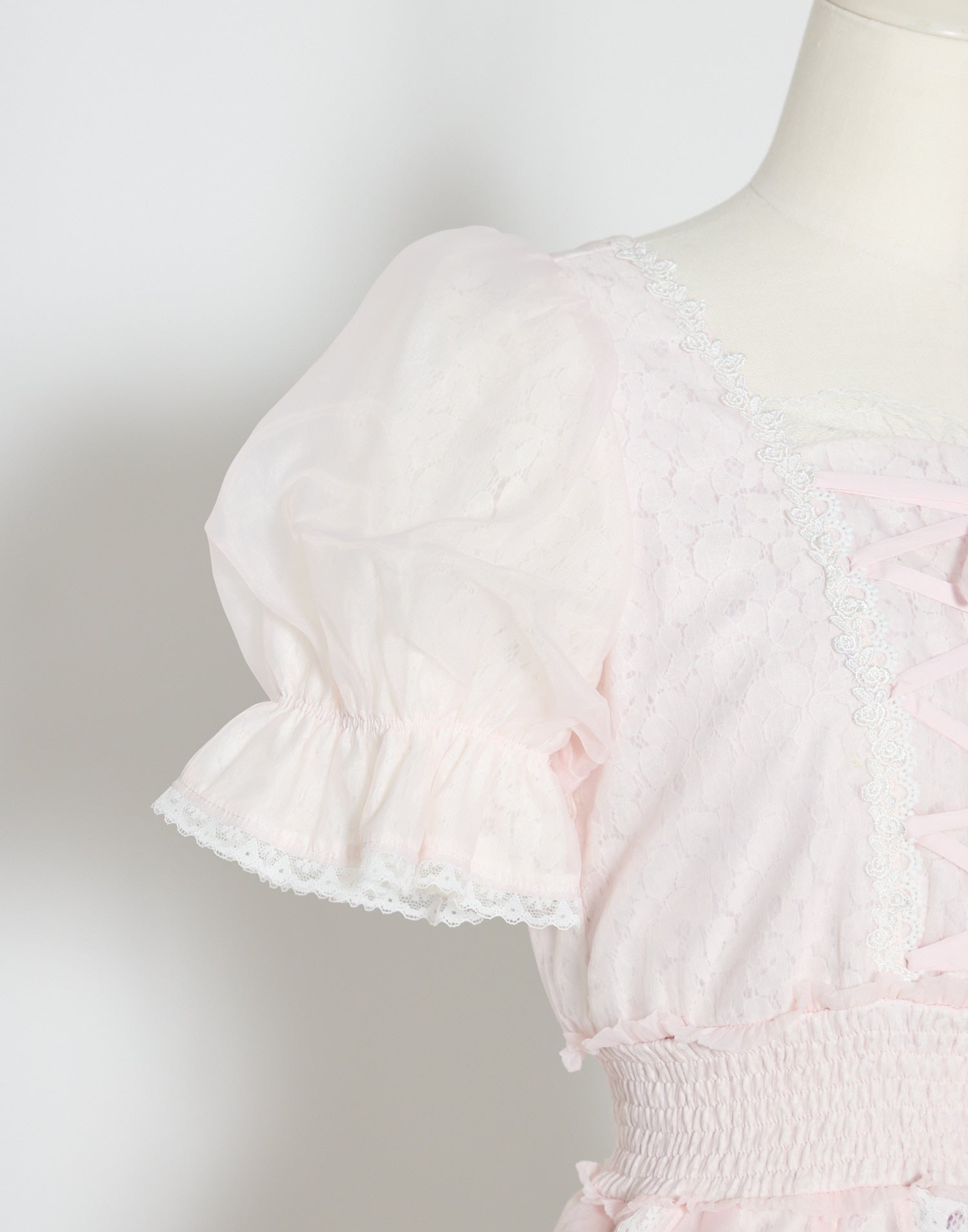 Fairy ruffle long lace onepiece – mellfy memory