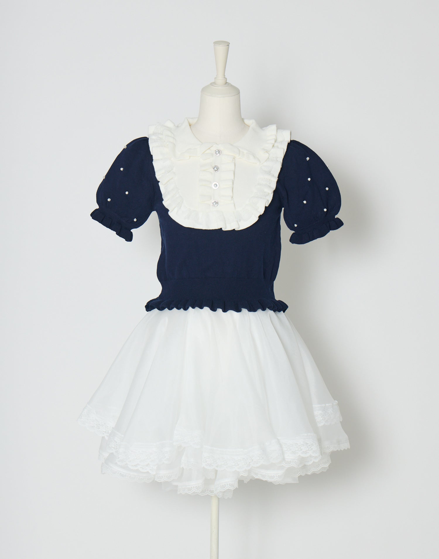 Dolly frill knit tops – mellfy memory
