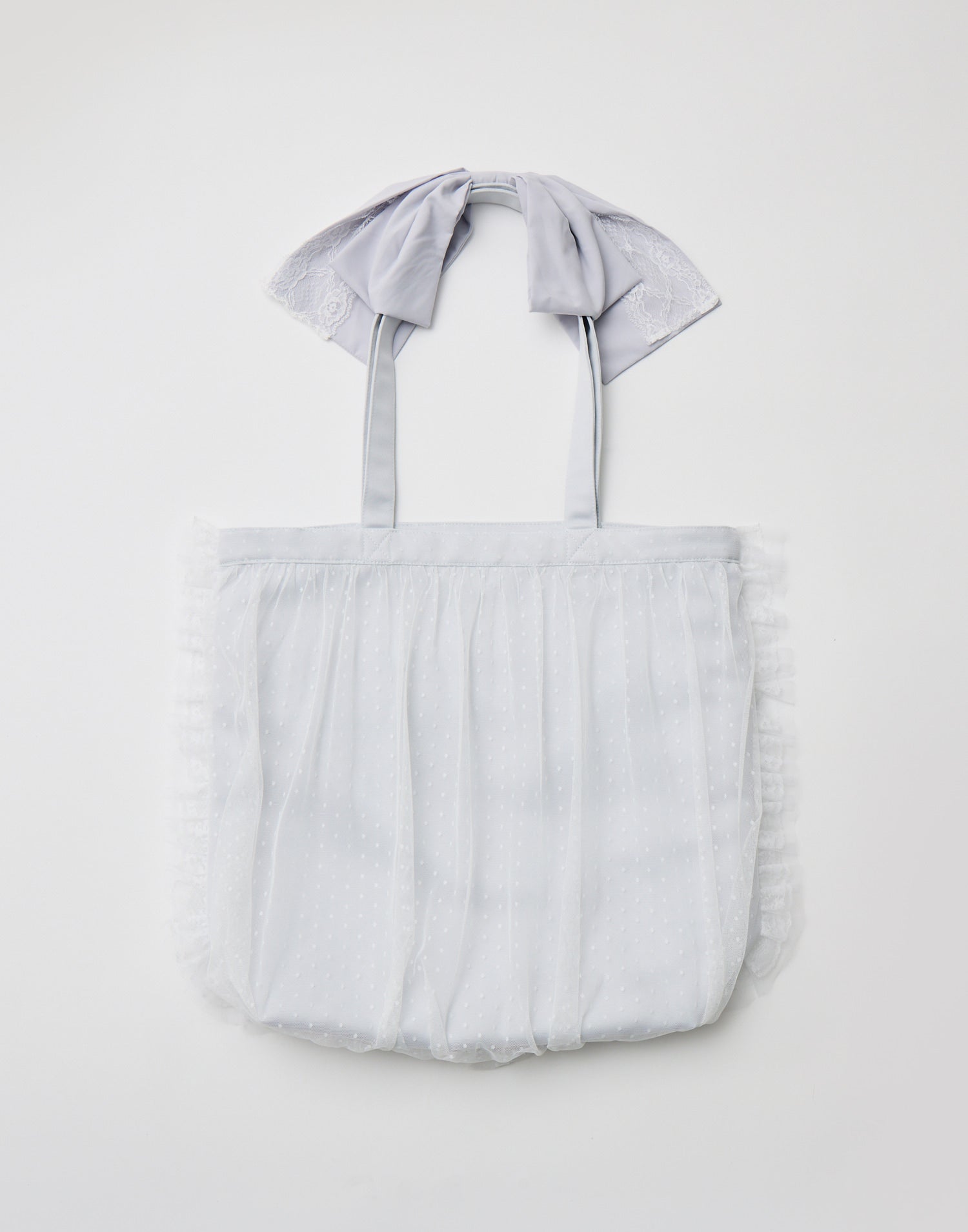 mellfymemory リボントートバッグ 白色 Mellfy ribbon cake tote bag – mellfy memory