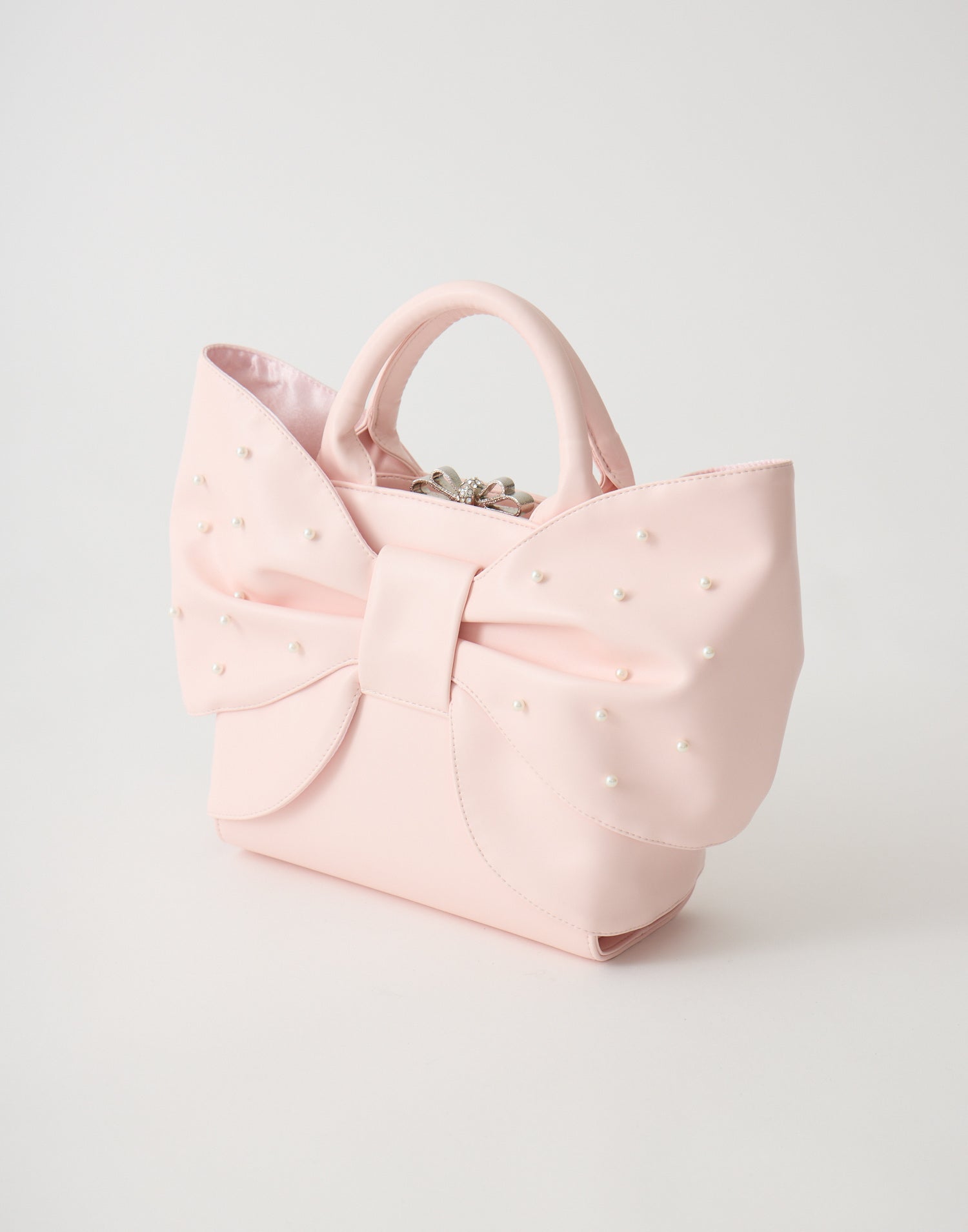 バッグ Mellfy pearl ribbon kiss-lock bag Mellfy pearl ribbon kiss-lock bag – mellfy memory