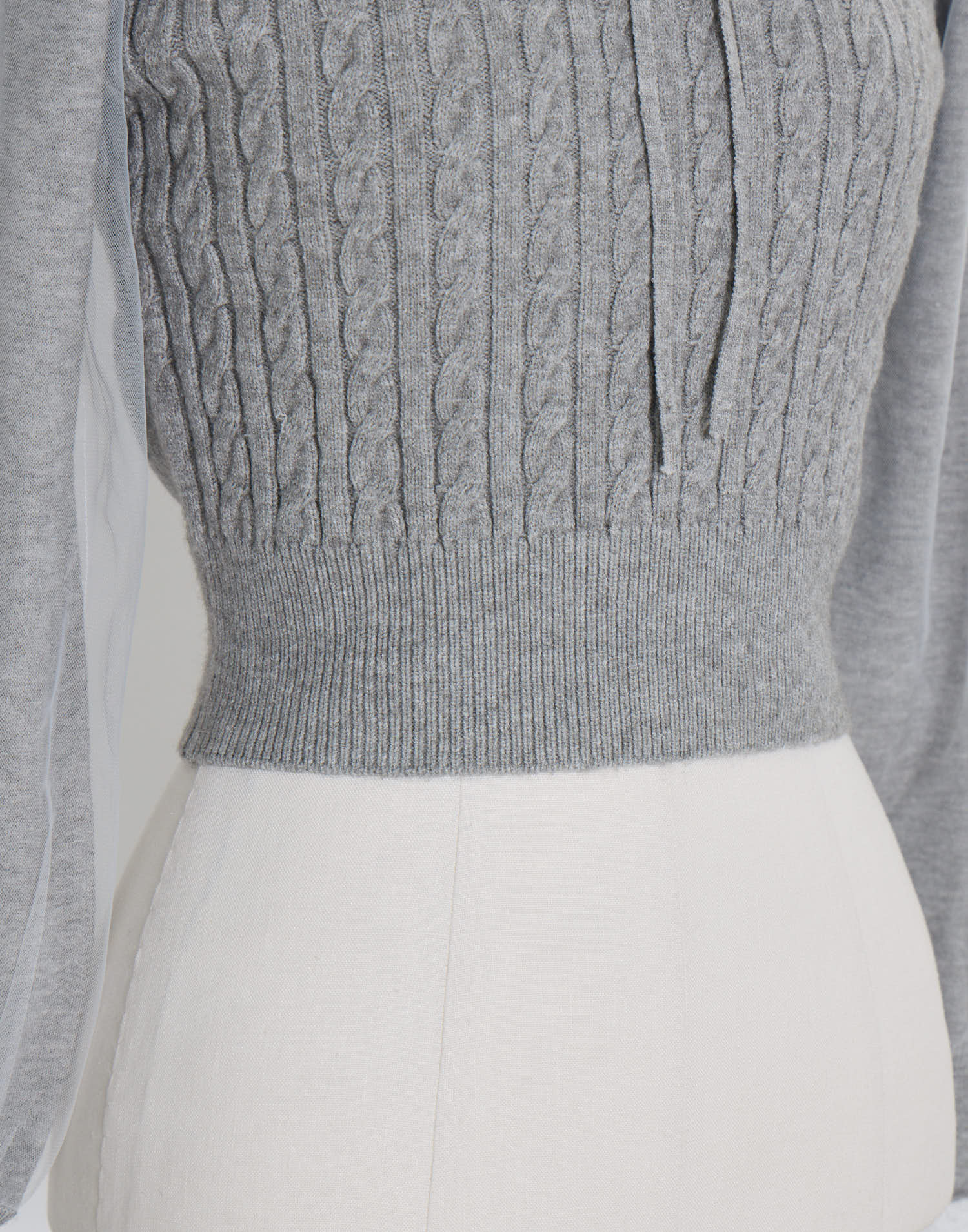 Girls Cable Knit Blouseトップス – mellfy memory