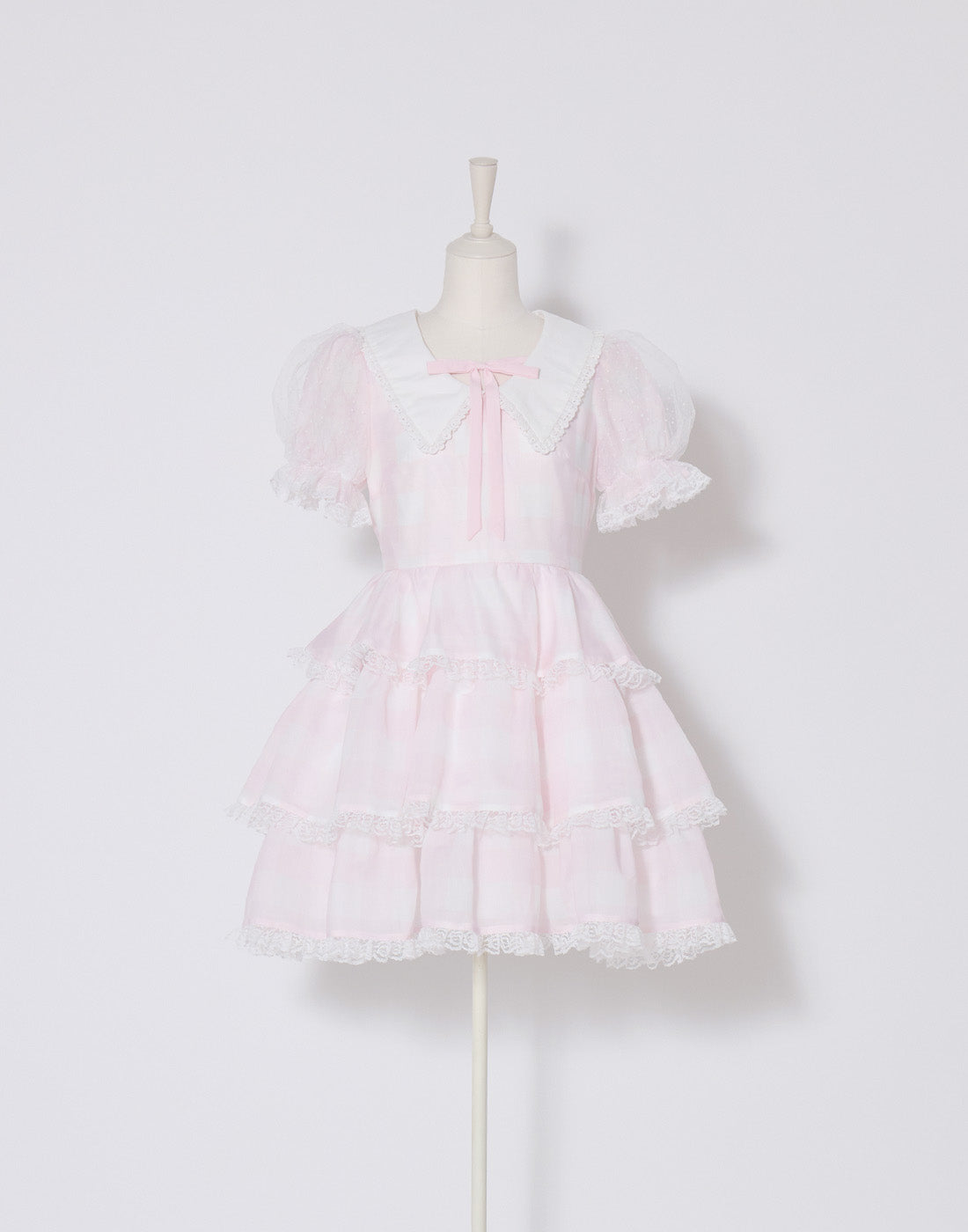 Fairy gingham tiered doll ワンピース Fairy gingham tiered doll ワンピース – mellfy memory