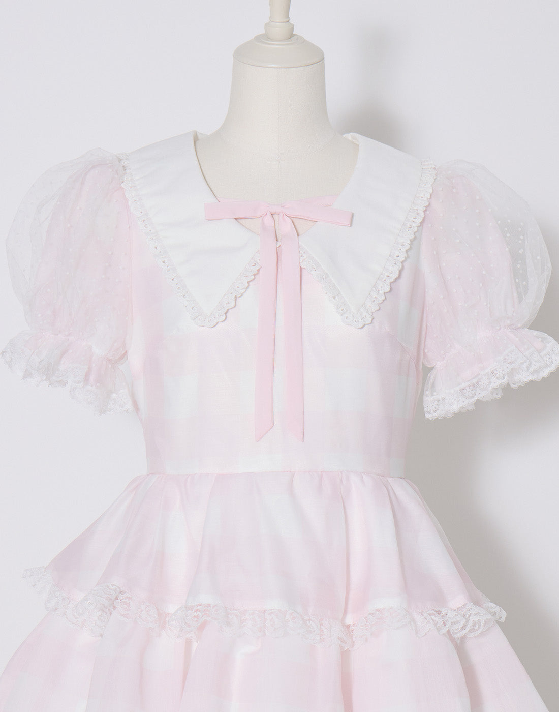 Fairy gingham tiered doll ワンピース Fairy gingham tiered doll ワンピース – mellfy memory