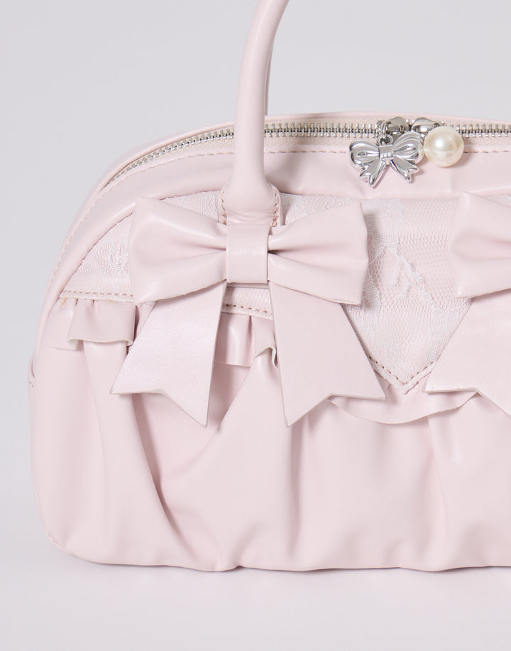 lacy ribbon boston bag – mellfy memory