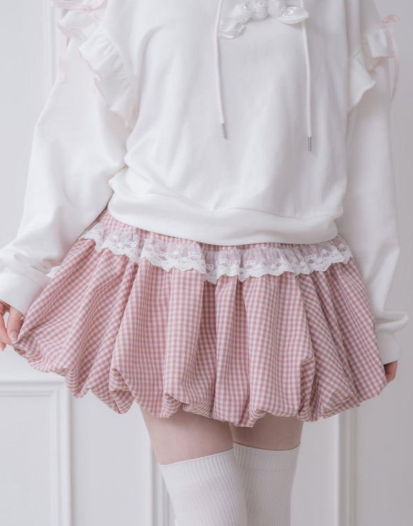 lacy balloon skirt／Lolime（Mサイズ・LLサイズ展開）