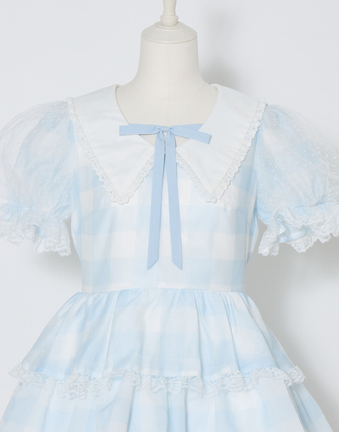 Fairy gingham tiered doll ワンピース Fairy gingham tiered doll ワンピース – mellfy memory