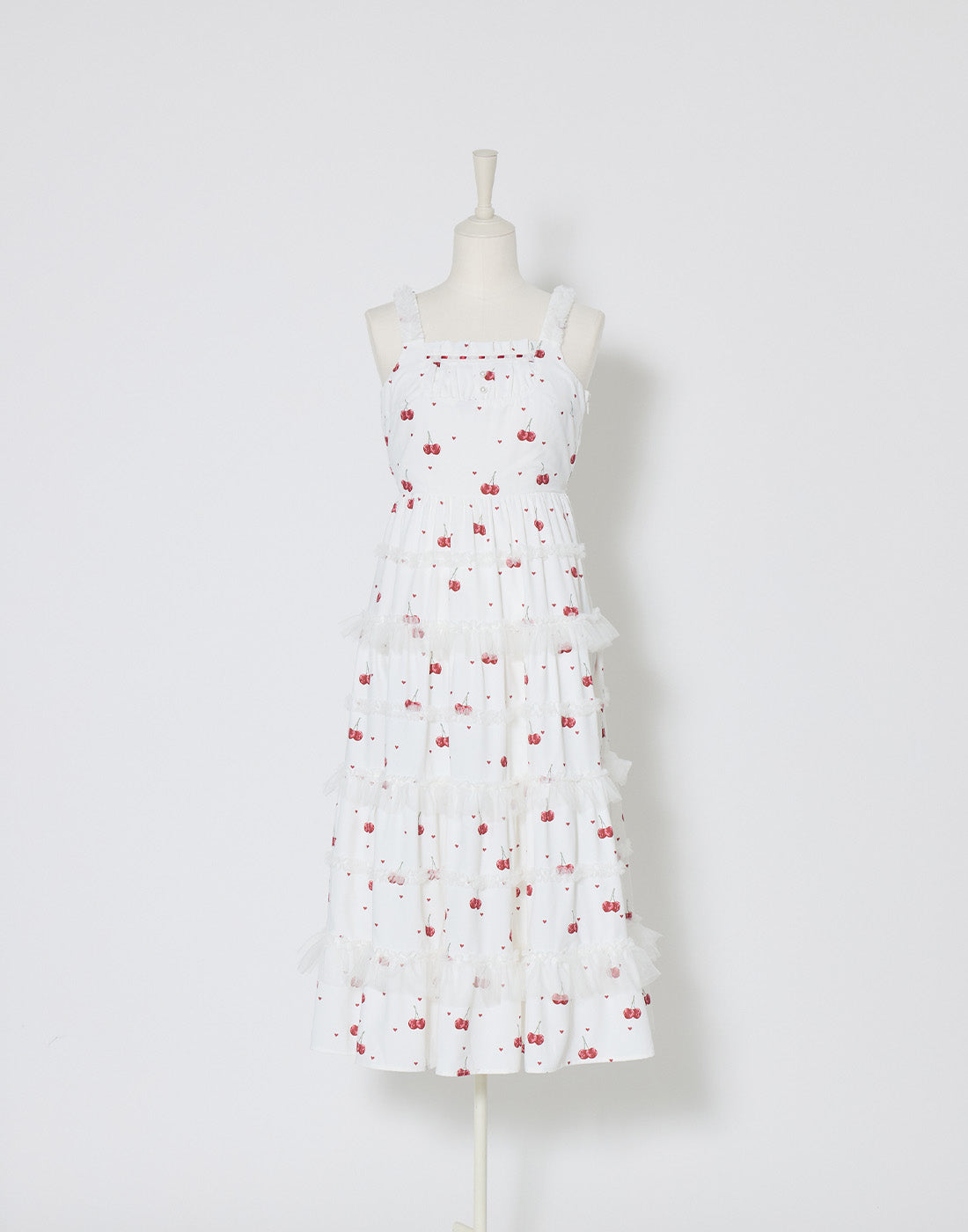 mellfy memory Sweet magic cherry ワンピース 白 Sweet magic cherry ワンピース – mellfy memory