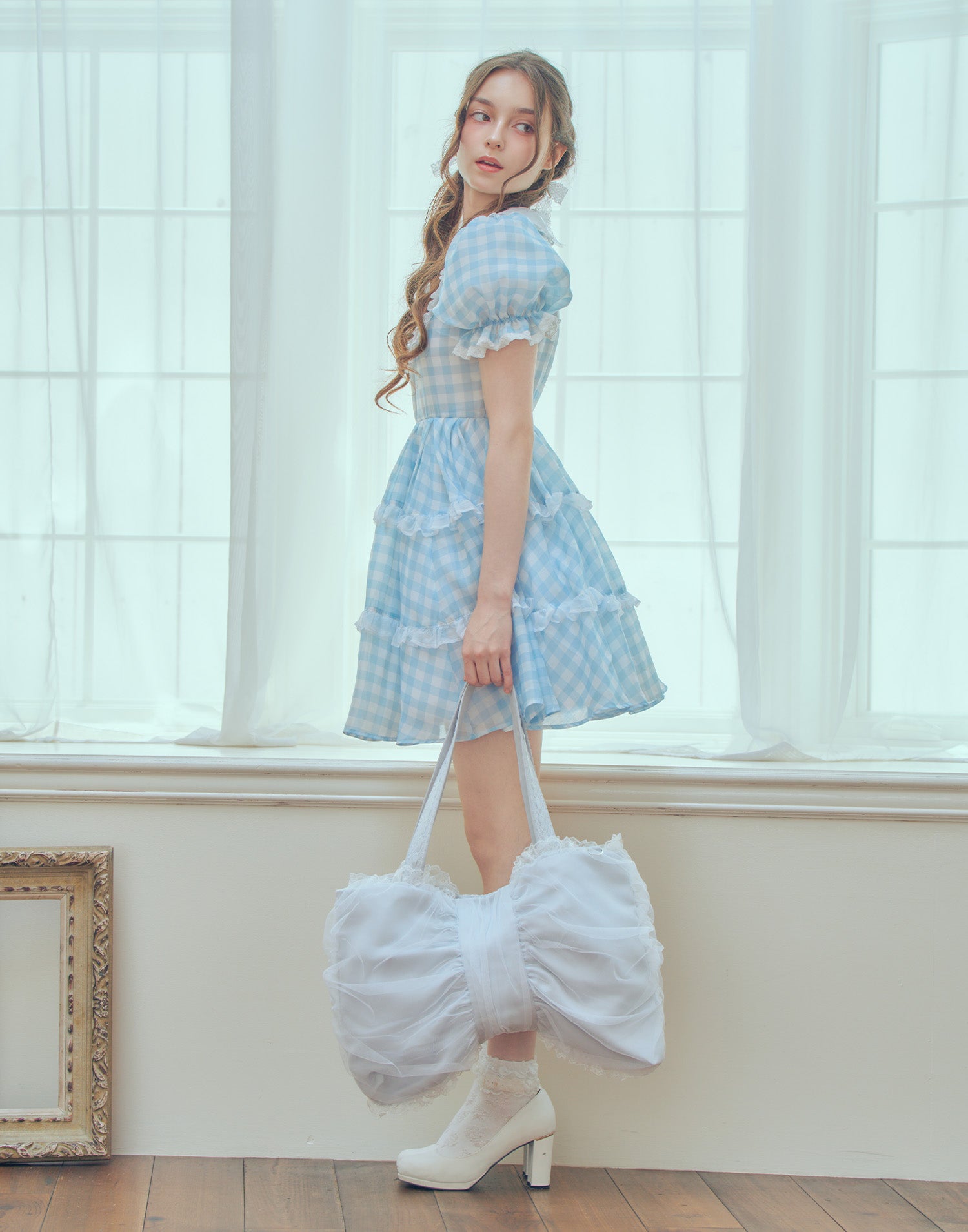Lovely puff ribbon tote bag – mellfy memory