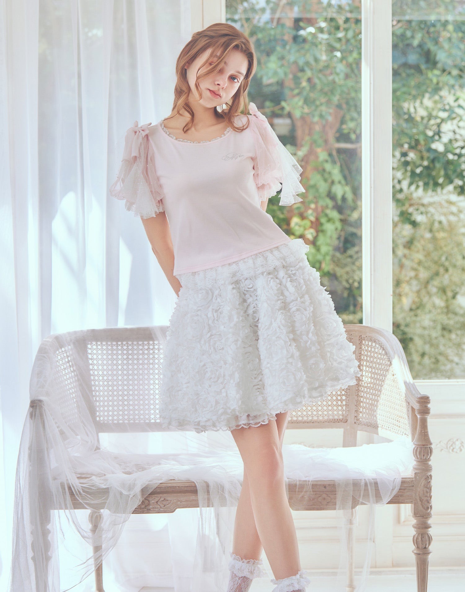 mellfymemory♡フレアスカート Fairy in flower skirt – mellfy memory