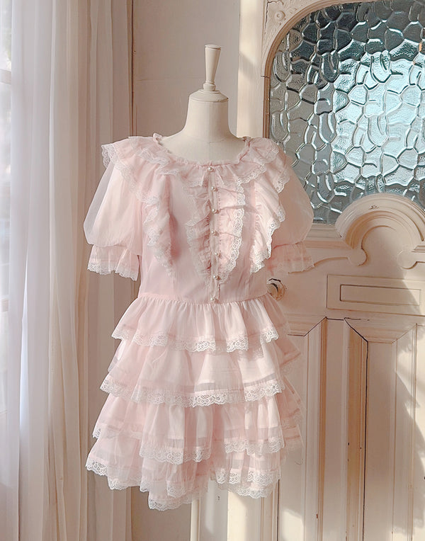 mellfy memory Whip sleeve Ribbon Blouse
