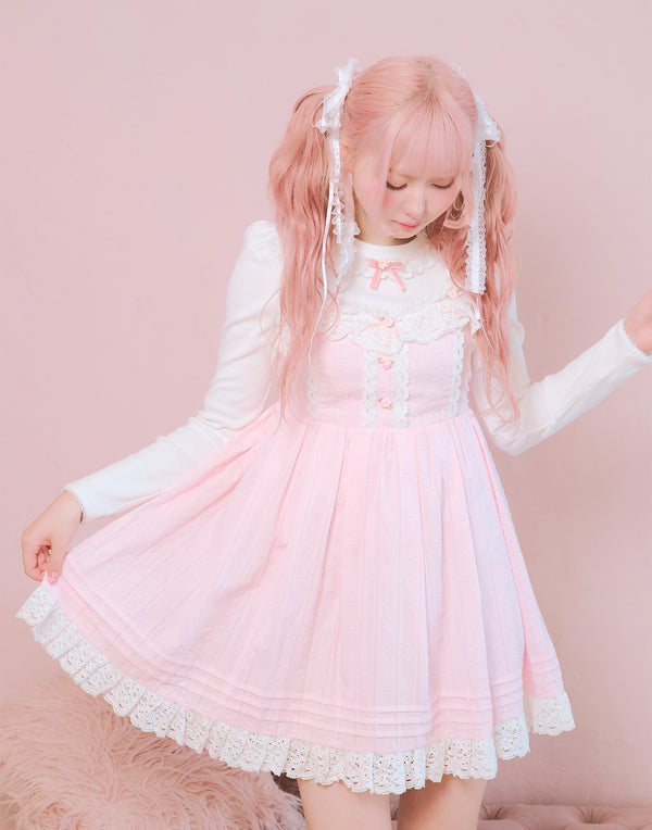 rosey sweet jumper skirt／Fiorforte