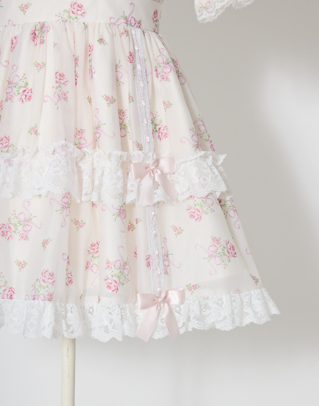 エピヌ　gather ribbon onepiece flower エピヌ gather ribbon onepiece flower epine gather ribbon