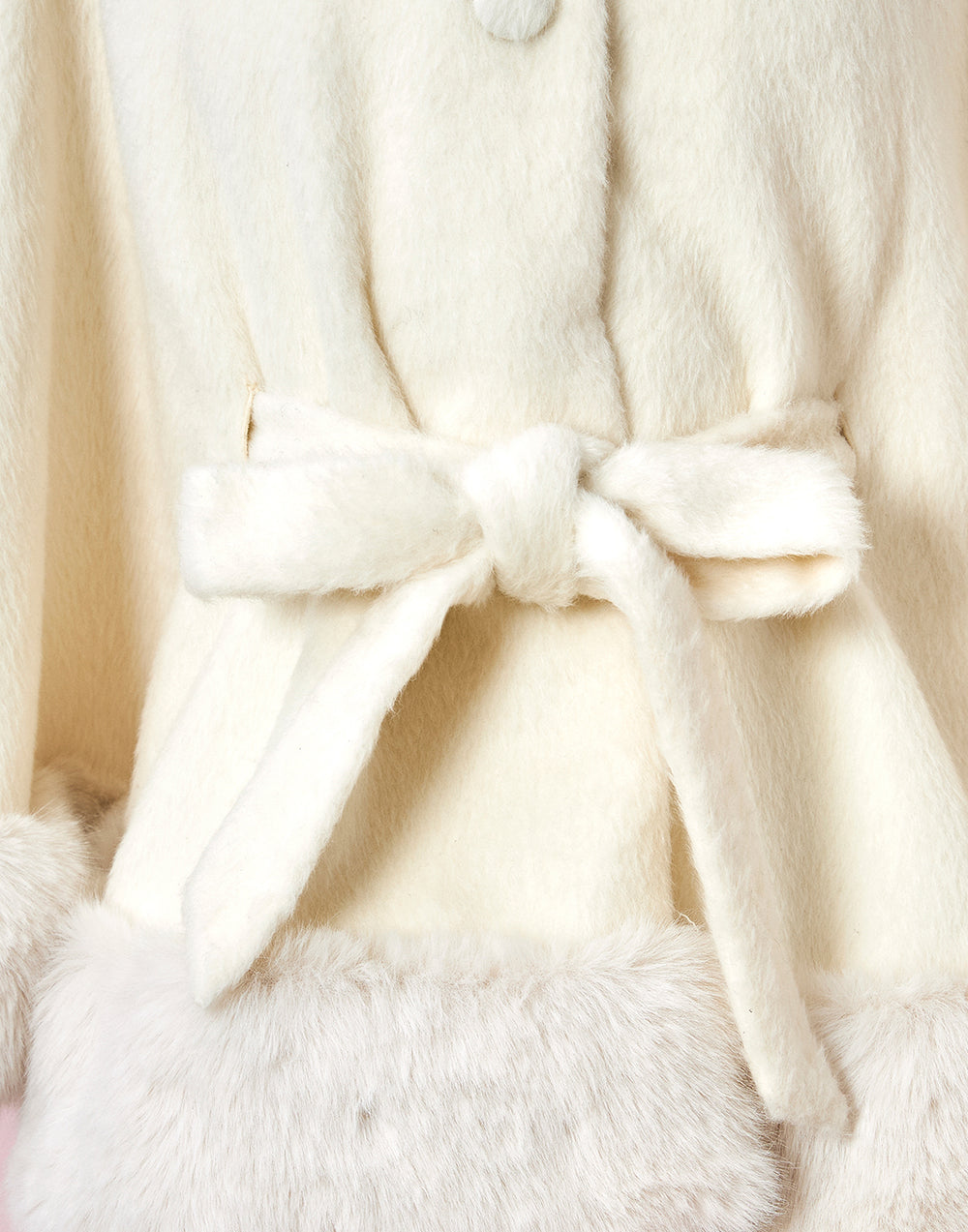 Milky Sugar ribbon poncho コート – mellfy memory