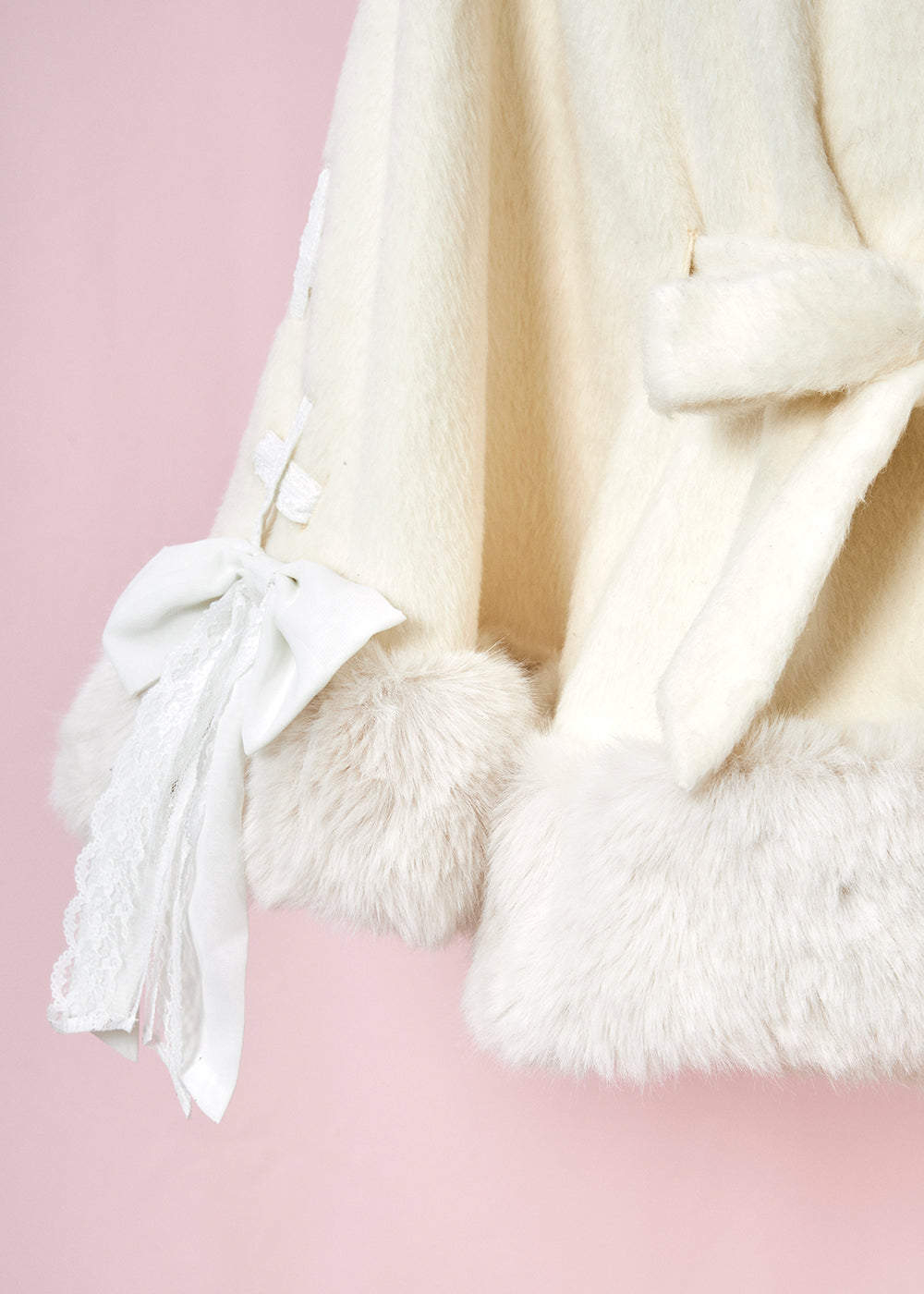 【11月発送】Milky Sugar ribbon poncho コート