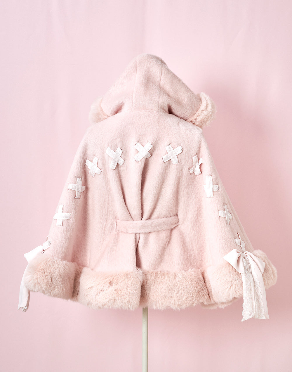 Milky Sugar ribbon poncho コート – mellfy memory