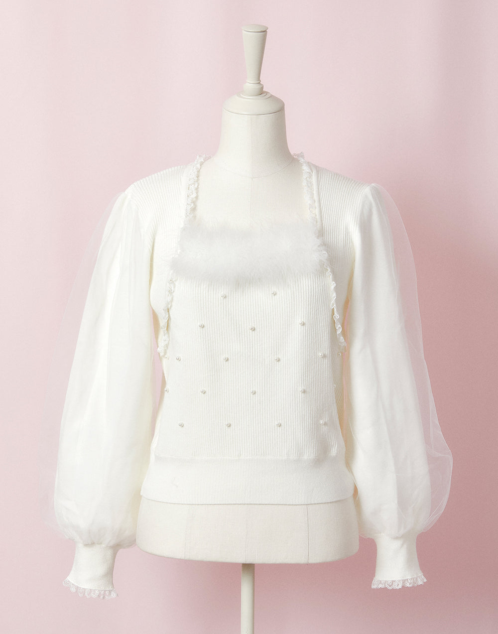 Fairy swan bolero-like ニットトップス – mellfy memory