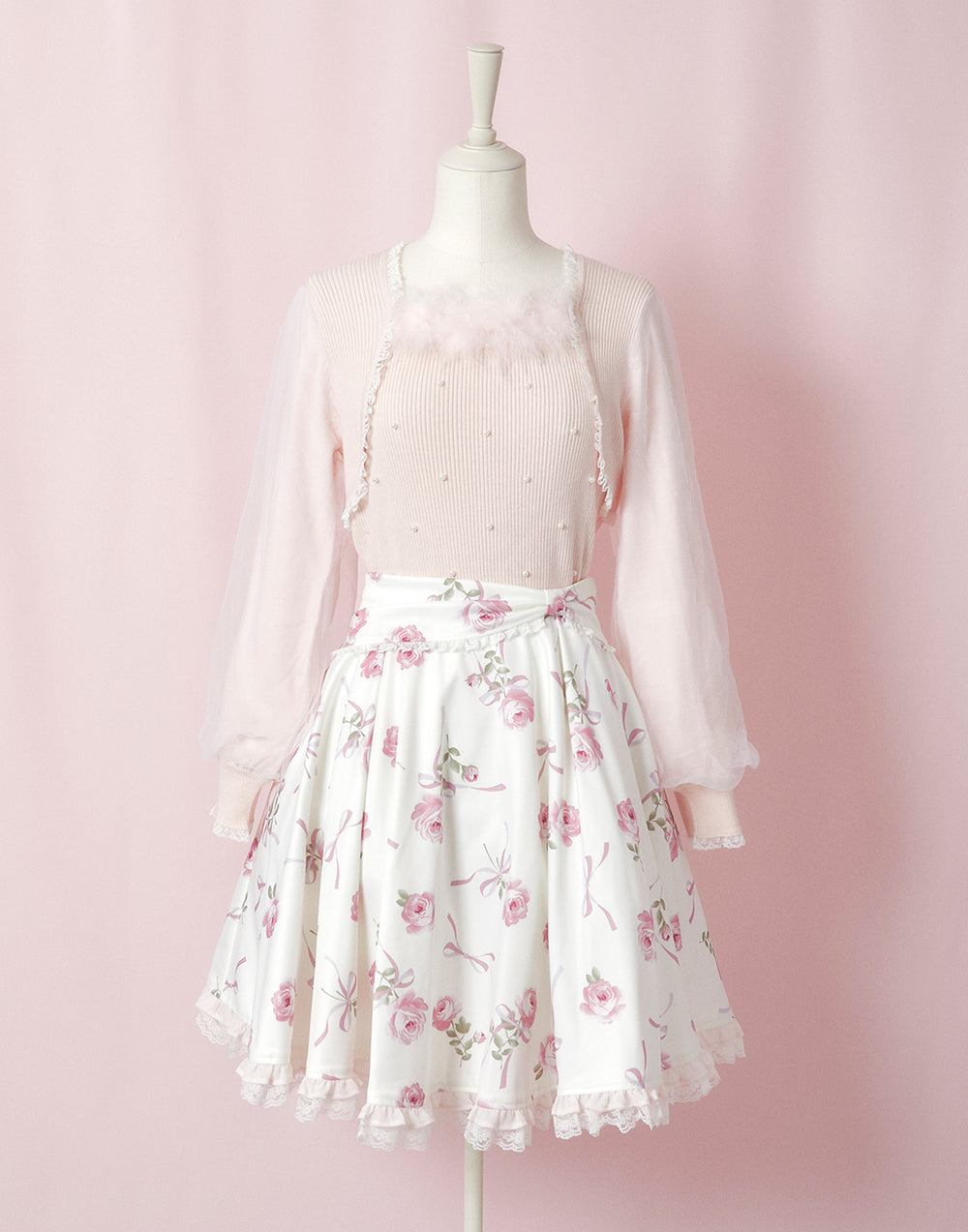 Fairy swan bolero-like ニットトップス – mellfy memory