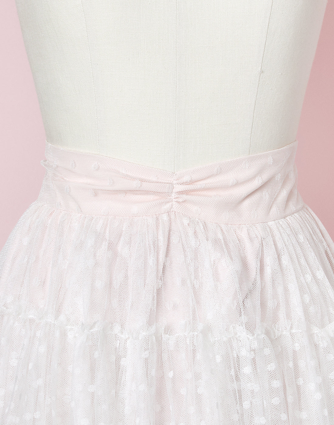 【10月発送】Tulle drape & ribbon スカート