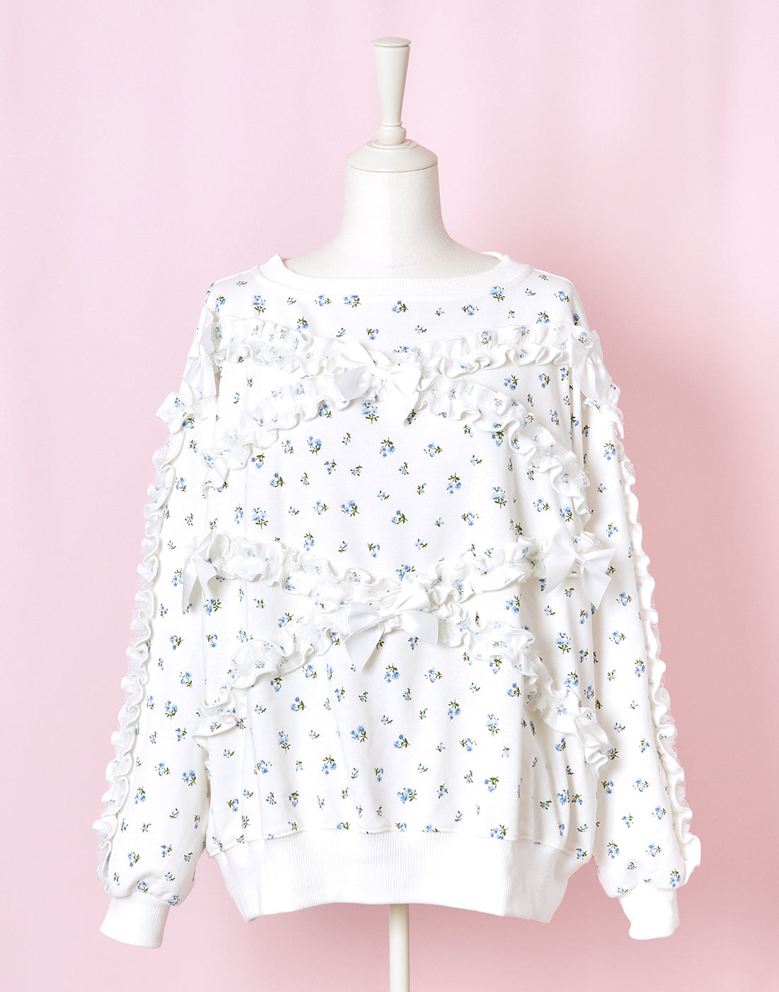 【11月発送】frilly tiny floral スウェット ／ Lolime