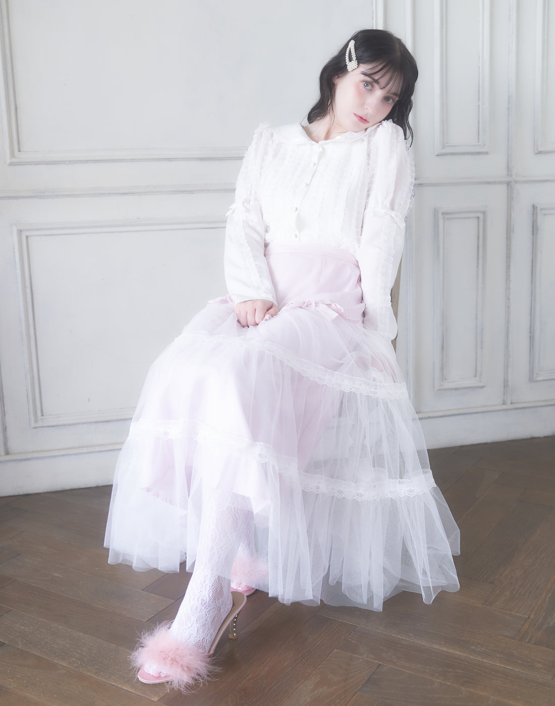 【11月発送】virgin tulle スカート ／ Lolime（Mサイズ・LLサイズ展開）