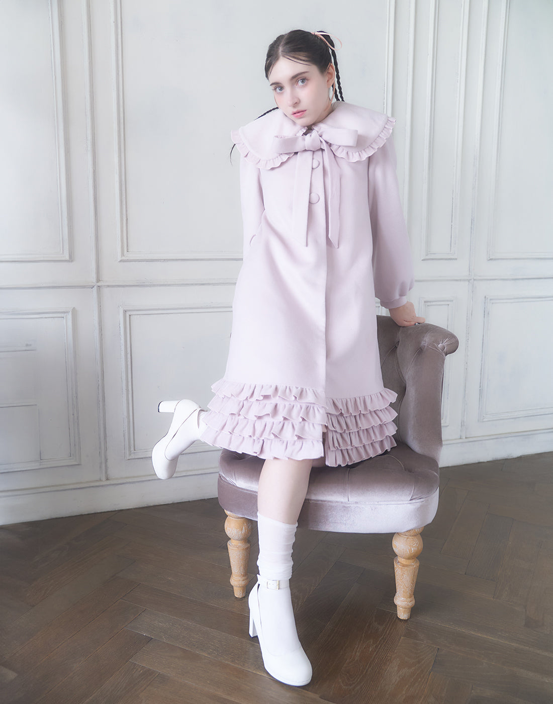 【11月6日(水)17時販売開始】frilly princess コート ／ Lolime（Mサイズ・LLサイズ展開）