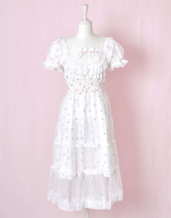 【3月発送】Fairy tale rose tulle veill ワンピース