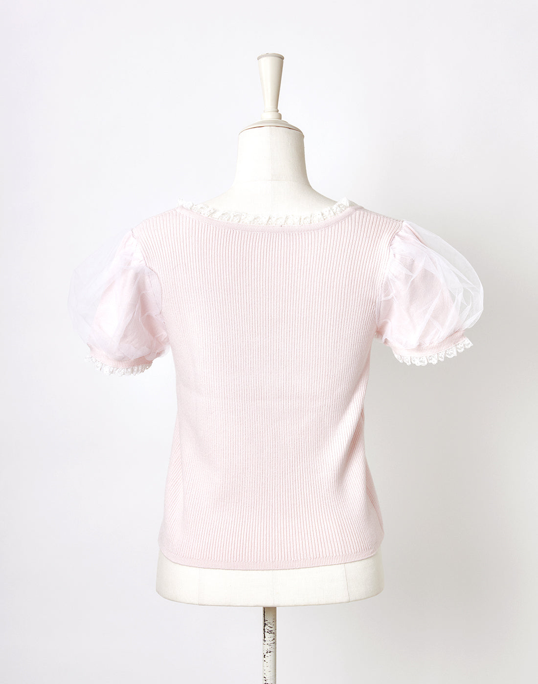 Cotton lace cute twin ribbon ニット Cotton lace cute twin ribbon ニット – mellfy memory