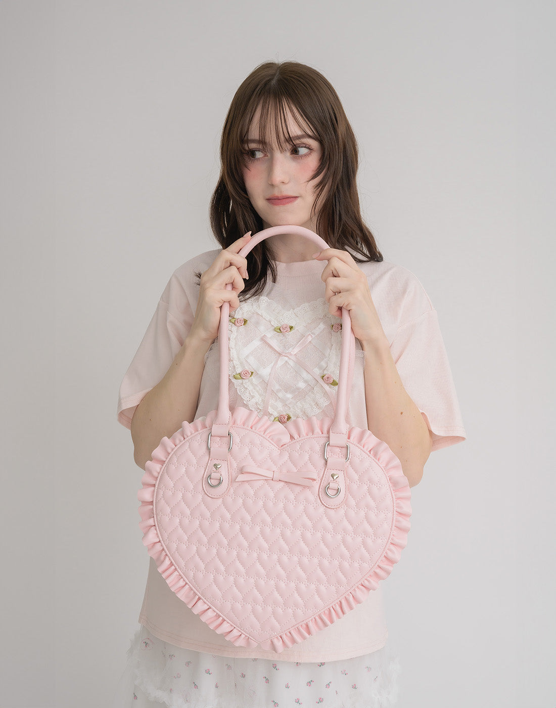 Me roir ハートバニティBAG【pink】 ハートバニティBag - Me roir(ミーロワール)のショルダーバッグ