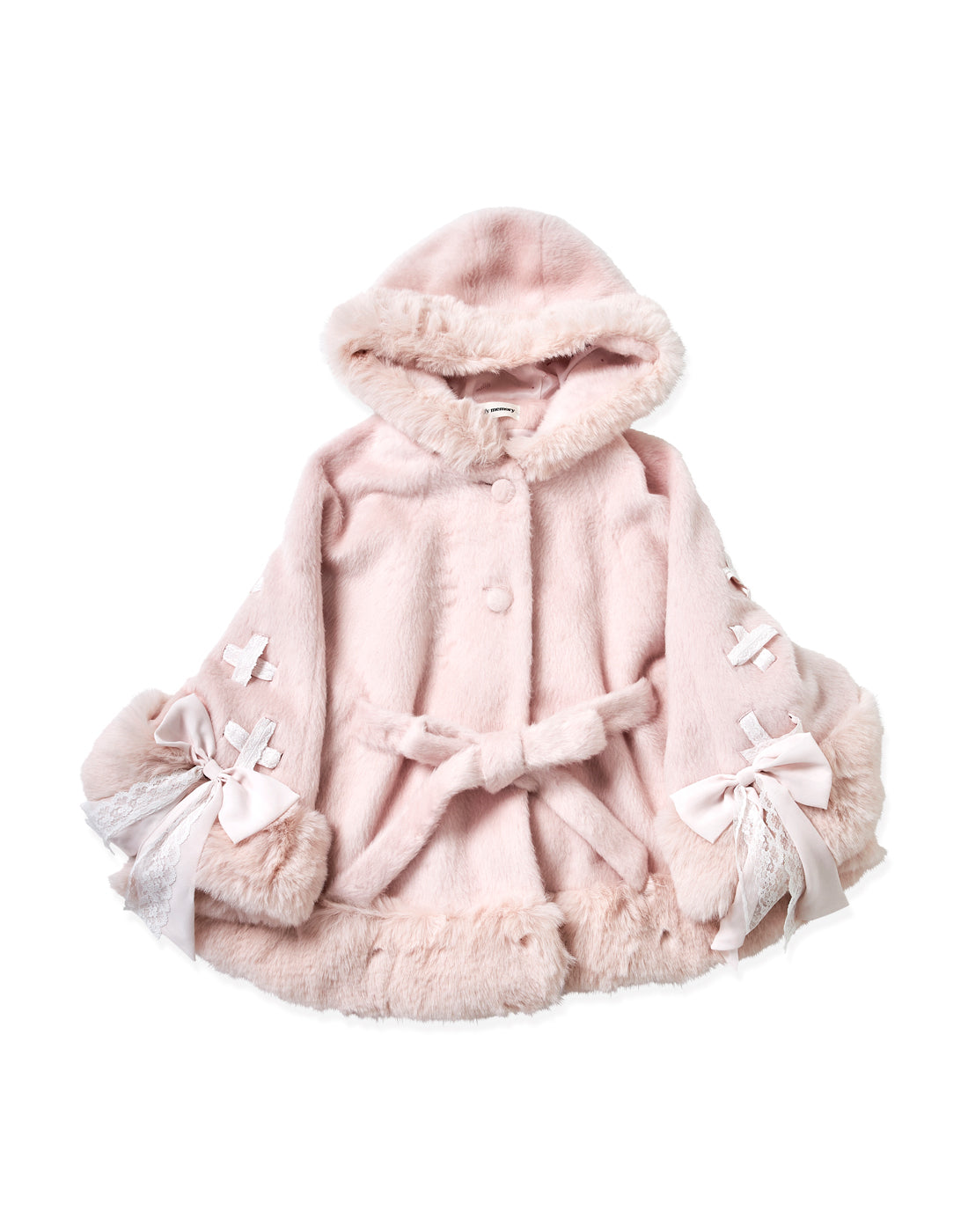 Milky Sugar ribbon poncho コート – mellfy memory