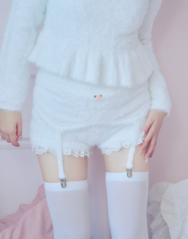 【12/15(月)17時発売】garter knit short pants／Fiorforte