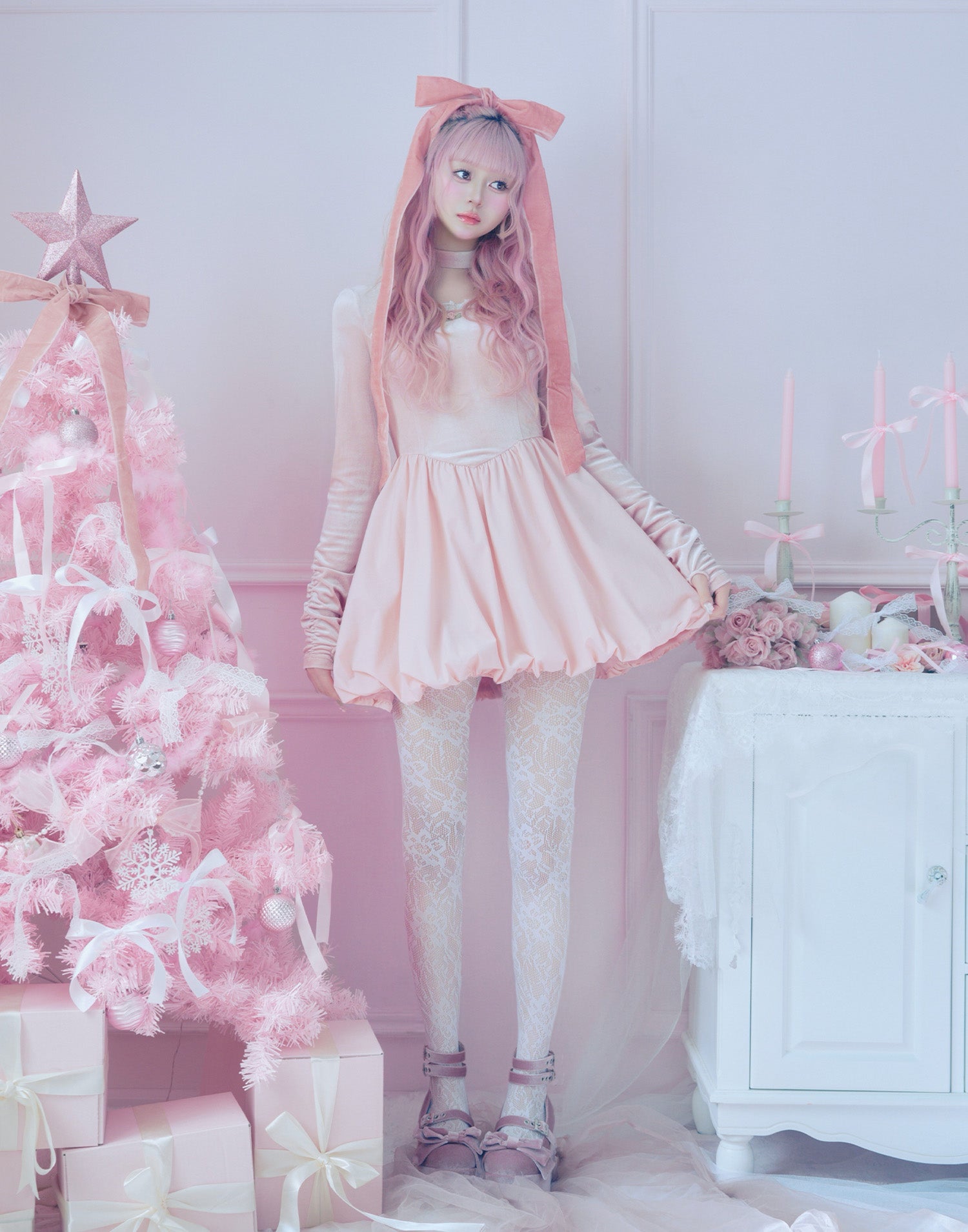 velour balloon onepiece – mellfy memory
