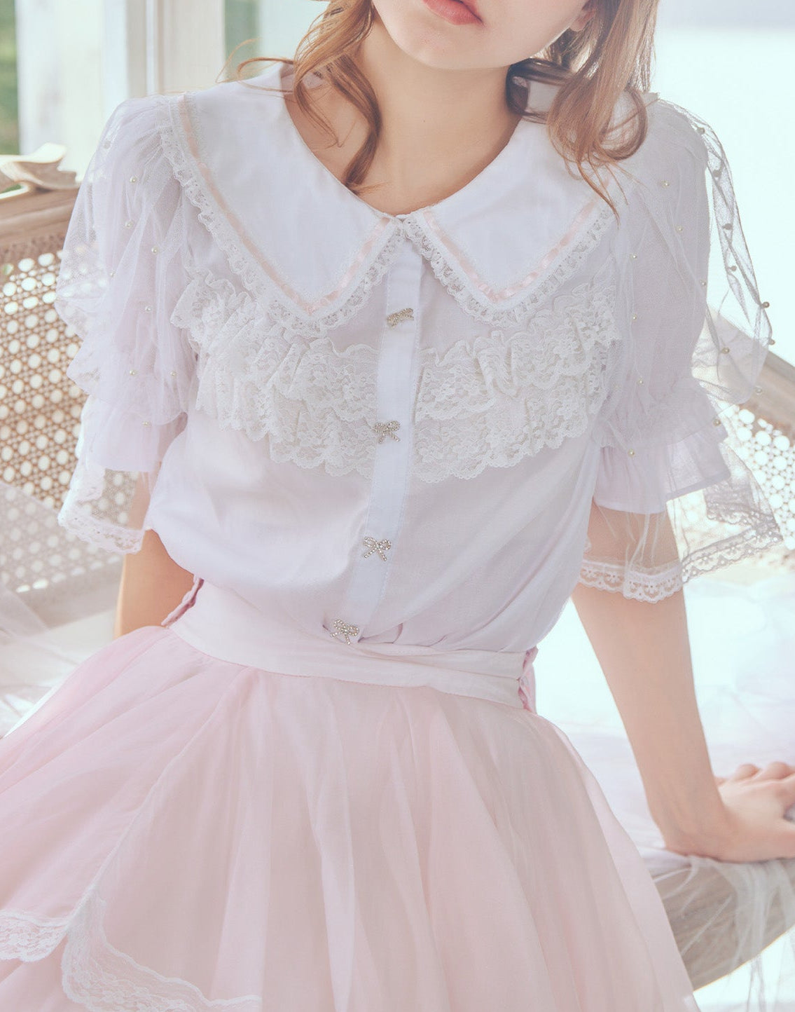 mellfymemory 【Cute bunny lace ブラウス】 Cute bunny lace ブラウス – mellfy memory
