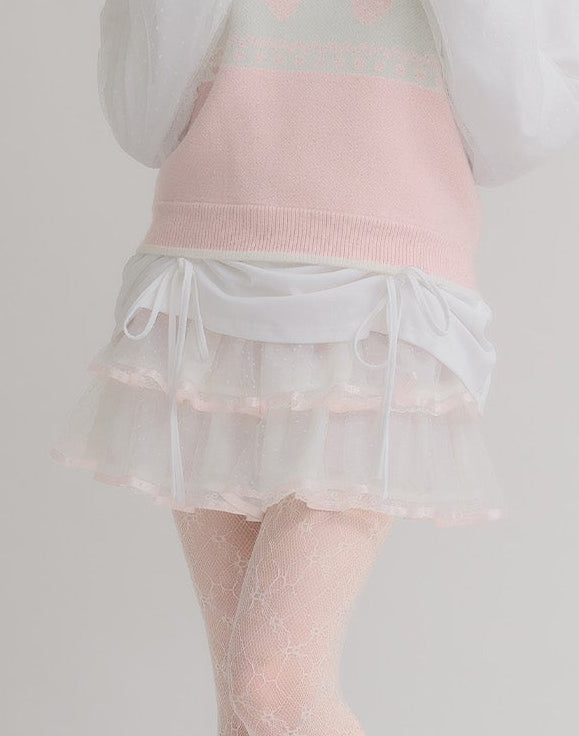 【予約販売】syrup frill ミニスカート ／ Lolime（Mサイズ・LLサイズ展開）