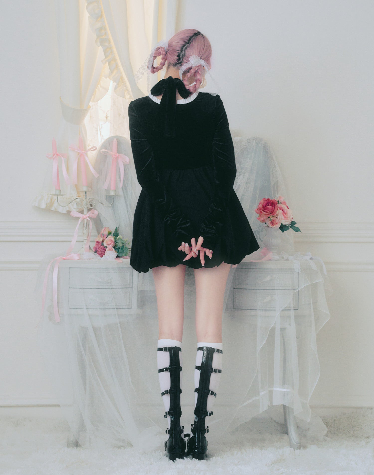 期間限定✨️大幅値下げvelour balloon onepiece レディース 期間限定✨️大幅値下げvelour balloon onepiece