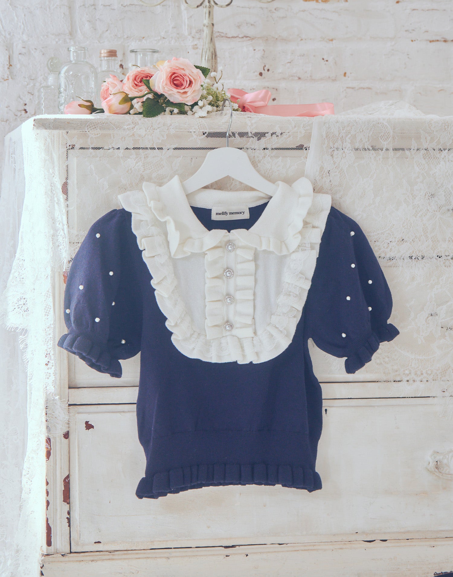 Dolly frill knit tops – mellfy memory