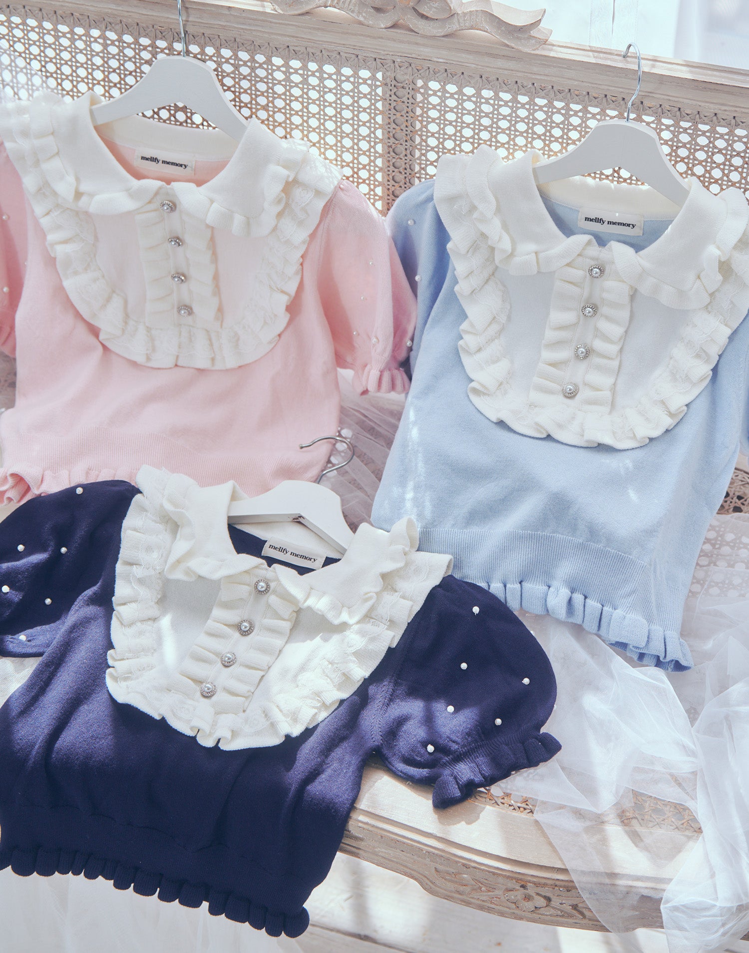 【Babylclub】Dolly Frill Top Dolly frill knit tops – mellfy memory