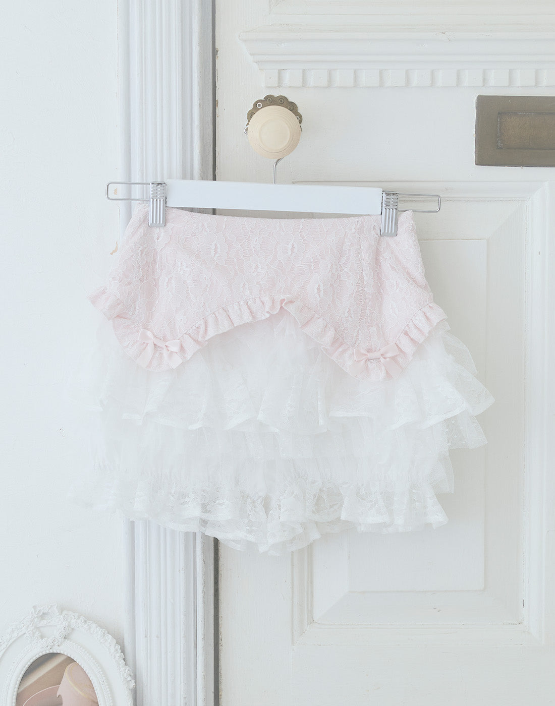 ショートパンツ Fiorforte ホワイト Garter lace short pants – mellfy memory