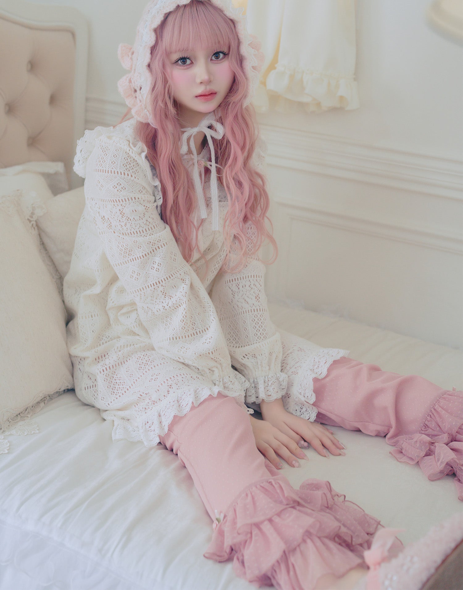 mellfy memory メルフィーメモリー ピンク ニット Knit – mellfy memory