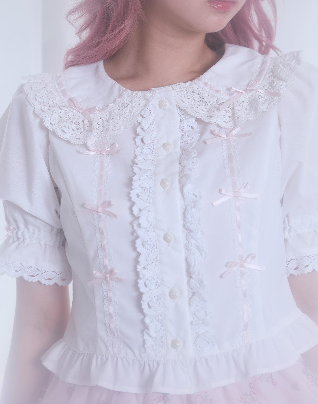 トップス Lace doll blouse Fiorforte Lace doll blouse – mellfy memory
