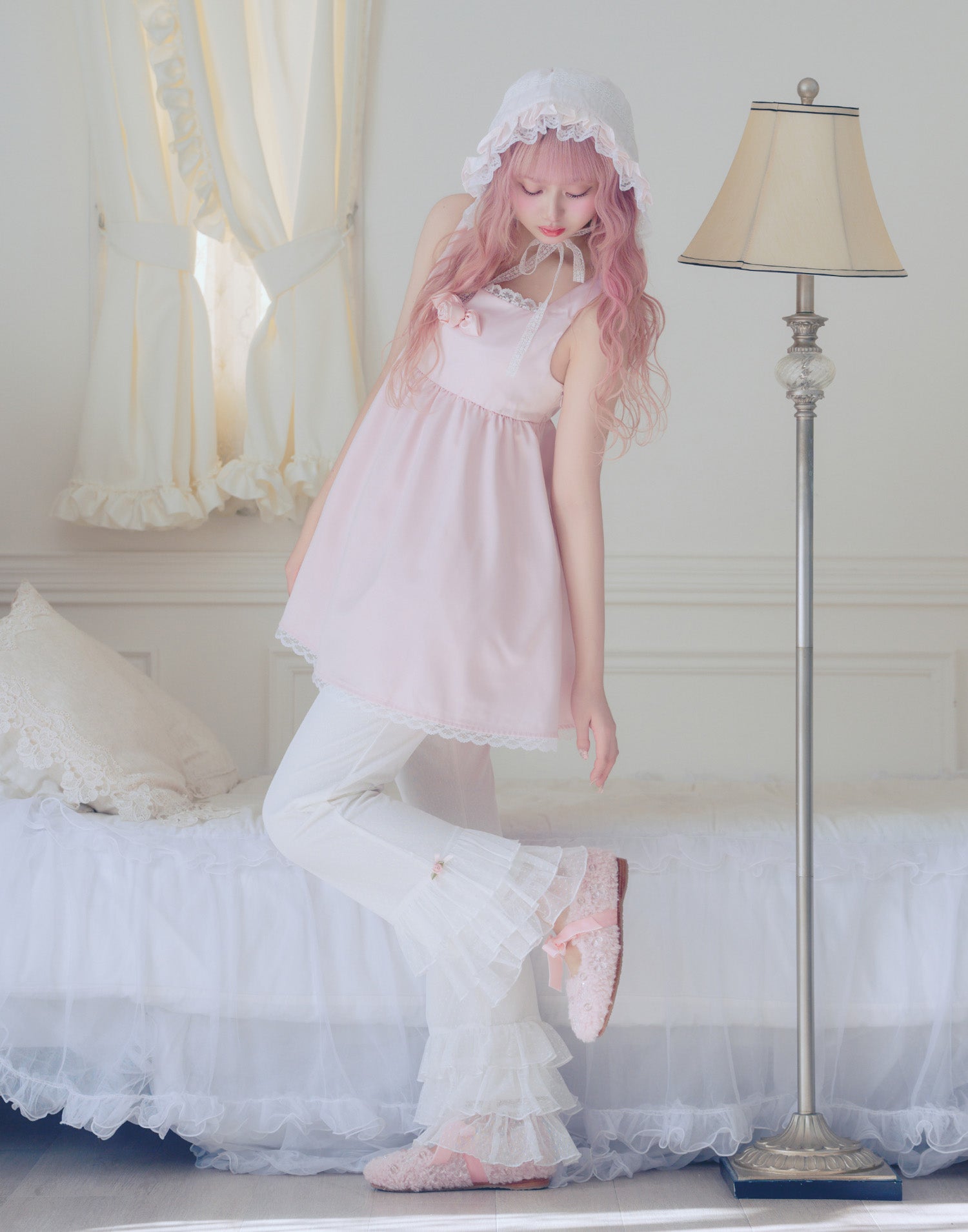 rose frill tulle pants – mellfy memory