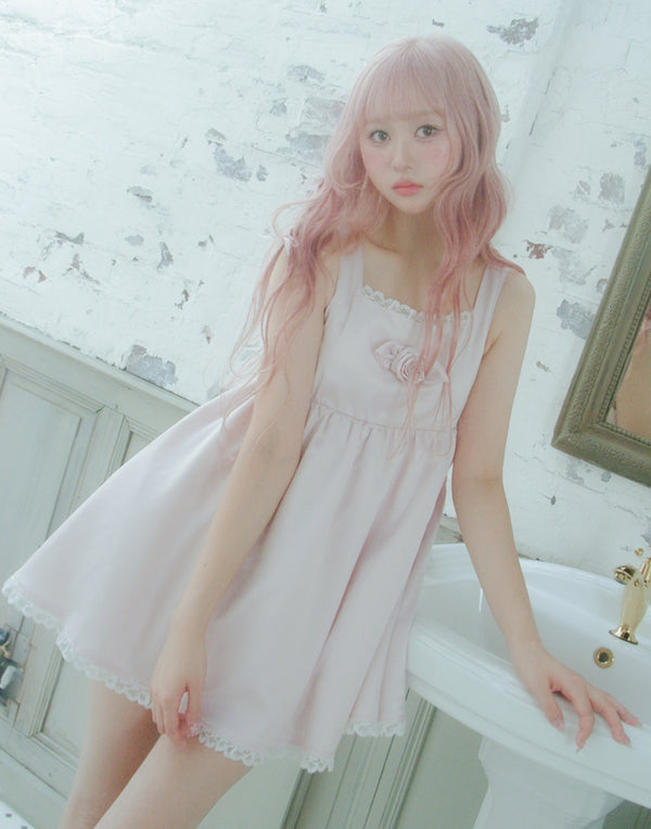 rose satin baby doll／Fiorforte