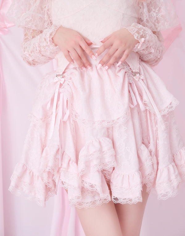 Rosy doll lace onepiece – mellfy memory Fiorforte rosey lace negligee