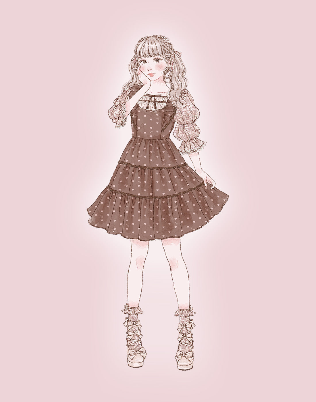 Chocolate de Love Letter ワンピース – mellfy memory