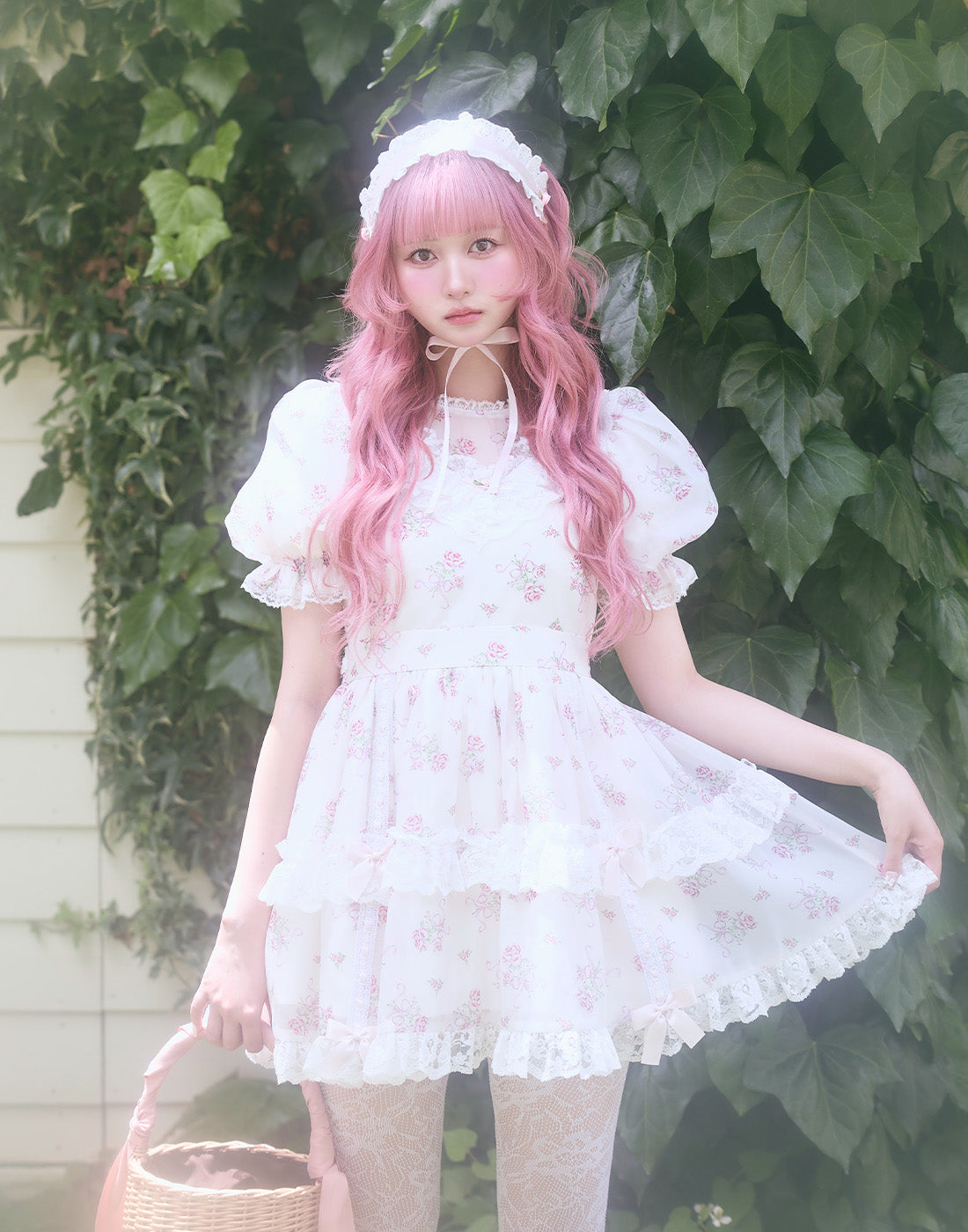 エピヌ　gather ribbon onepiece flower ワンピース epine gather ribbon onepiece flower gather ribbon