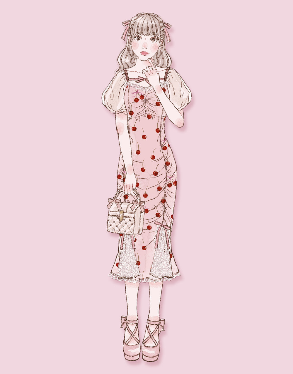 Sweet magic cherry ワンピース – mellfy memory