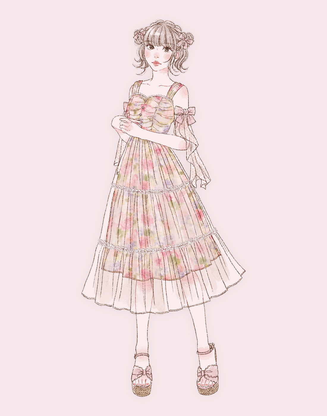 ワンピース mellfy memory angel playful tulle dress Angel Playful tulle dress – mellfy memory